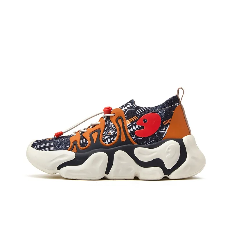U.IN Painted Travel Shoes Low Top Chunky Sneakers Unisex-16