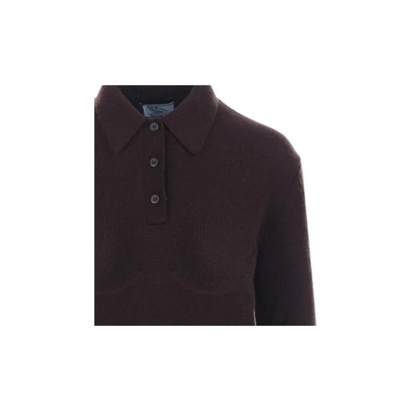 PRADA Polo Shirts Women's Brown-3