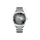 White Case Black Dial White Steel Band