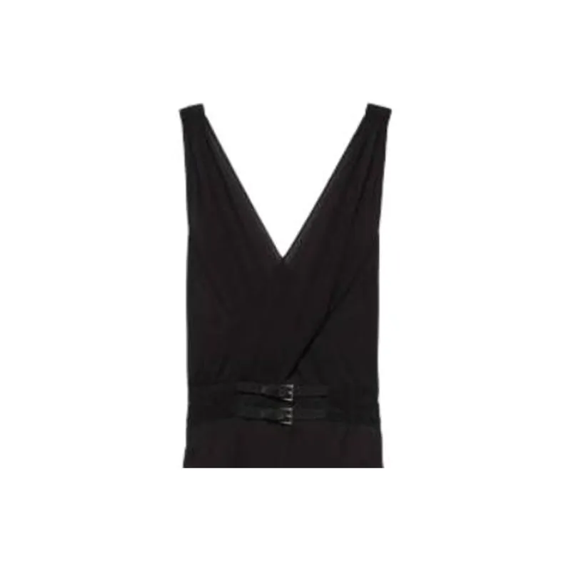 PRADA Sablé V Neck Dress-3