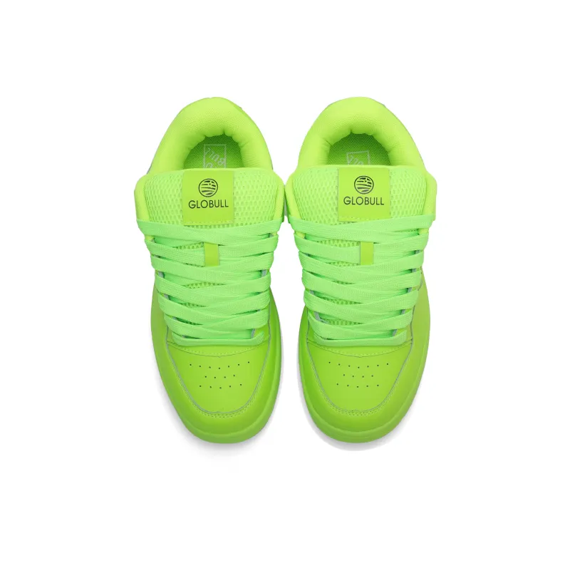 GLO BULL Skateboard Shoes Unisex Low Top Neon Green-3