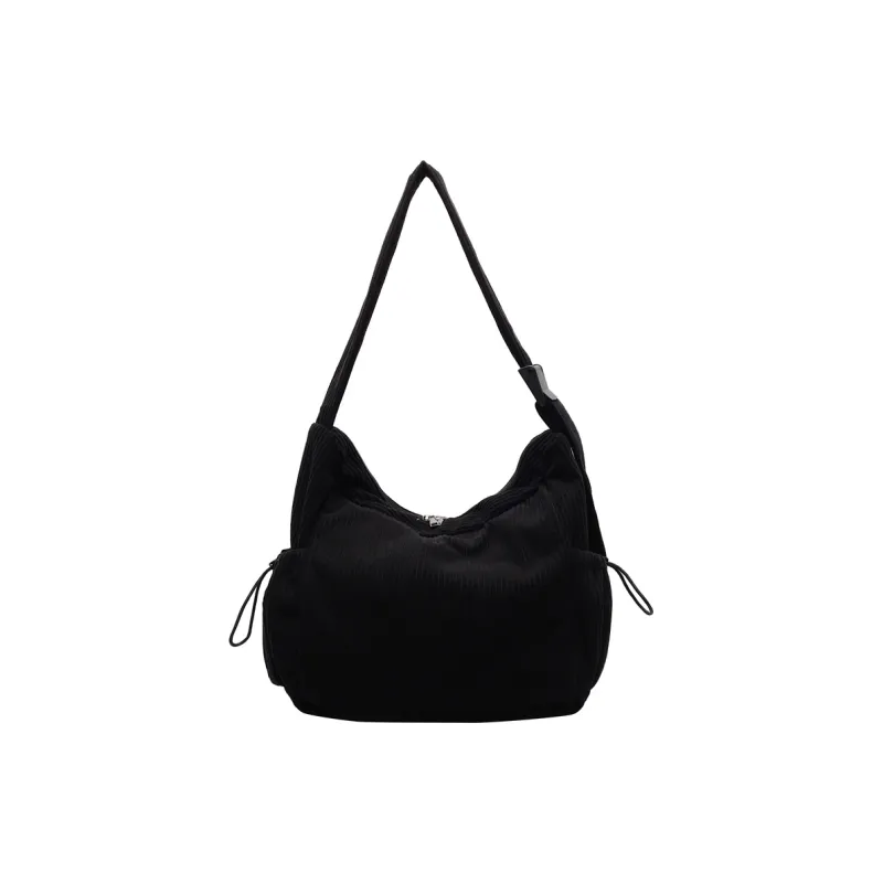 LUVISTRUE Strips Large Capacity Shoulder Bag Crossbody Bag Regular Women's Black/Green Brown/Ecru-14