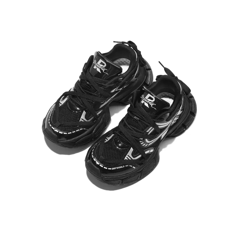 DIKENROK Slip Resistant, Abrasion Resistant, Breathable, Lightweight, Height Increasing Low Top Chunky Sneakers Unisex-6