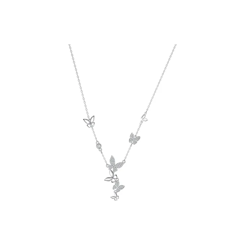 Heart Grass S925 Silver Necklaces Women's-0