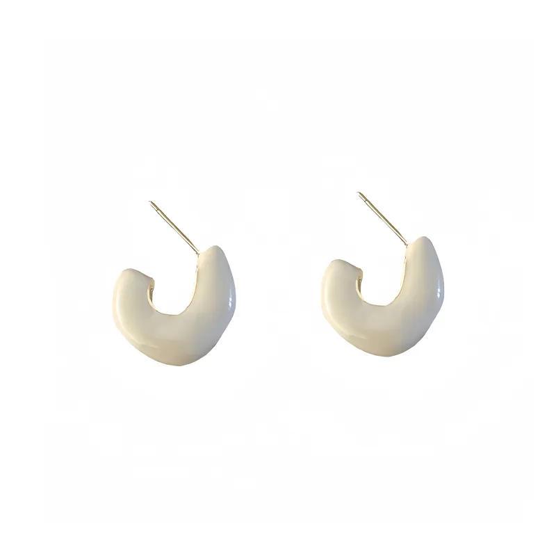 EAR PARTNER Silver Stud Earrings Women's-0