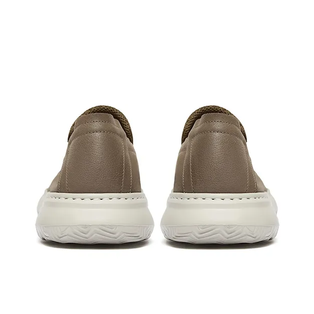 HANG TEN Men's Casual Shoes Men Low Top Black Gray/Khaki-6
