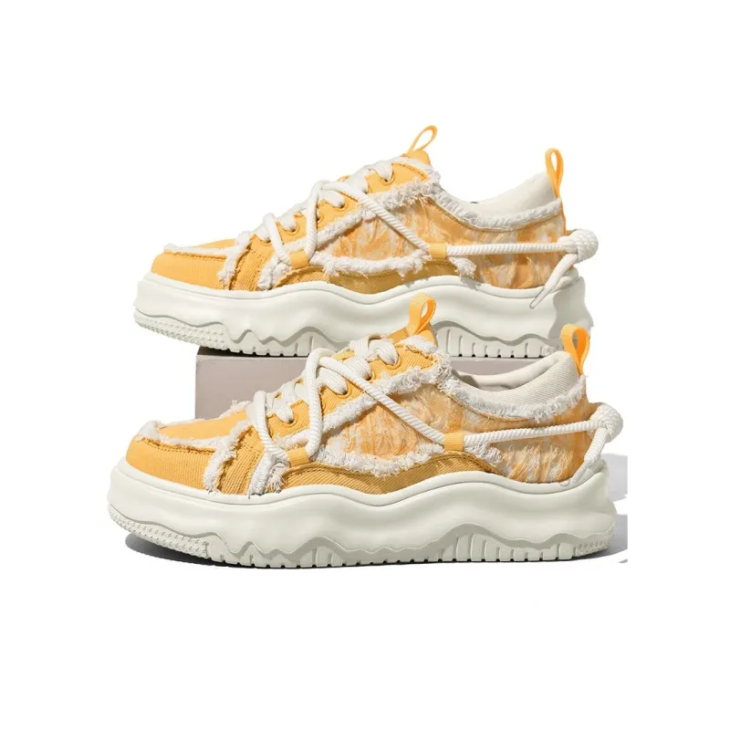 TCELLARS Anti Slip And Wear Resistant Lightweight Height Increasing Low Top Canvas Shoes Unisex-13
