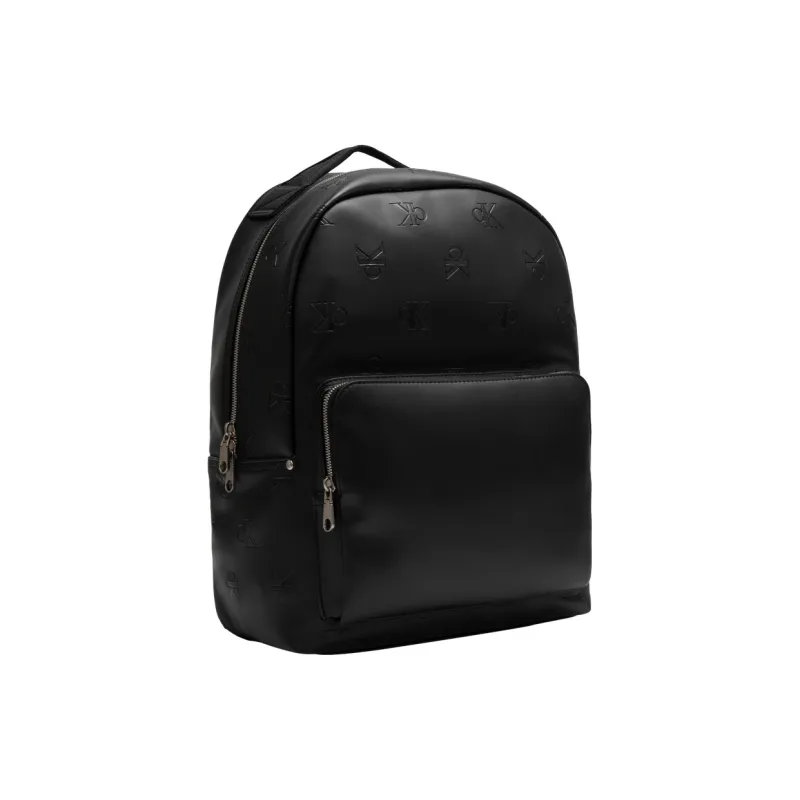 CALVIN KLEIN Synthetic Material, Fabric Backpack Tubas Men's Space Black-1