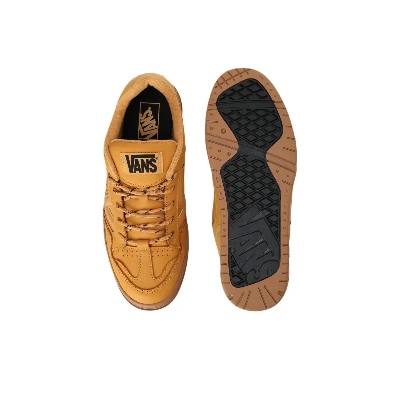Vans Upland Anti Slip Wear Resistant Low Top Skateboard Shoes Unisex Brown-2