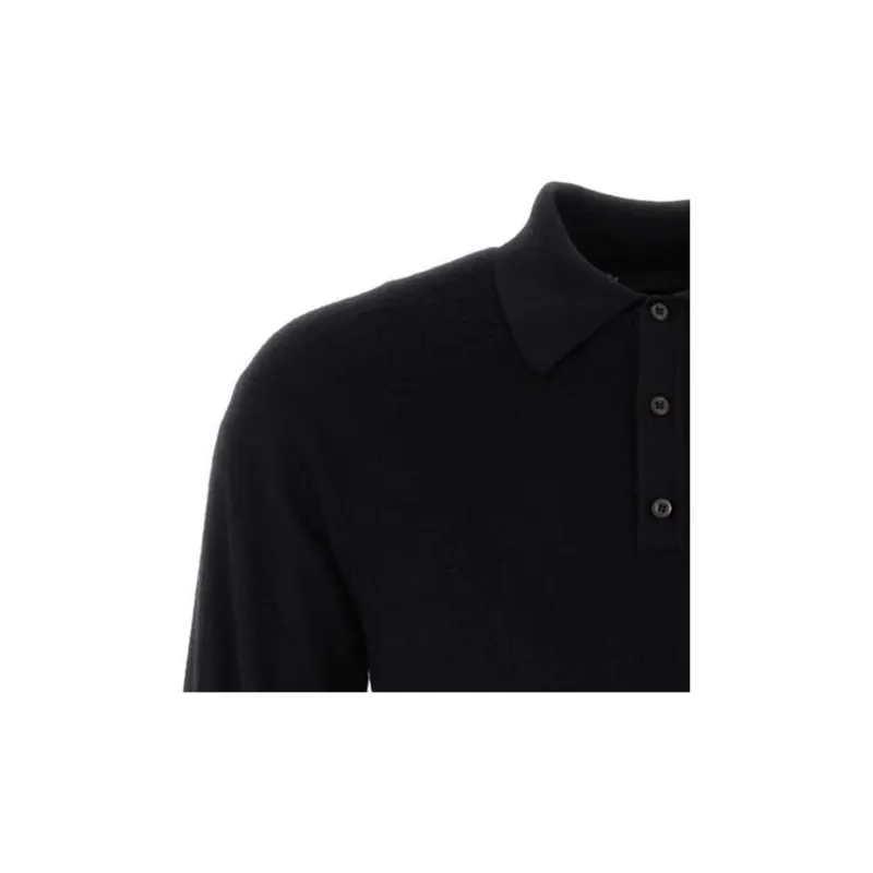 PRADA Polo Collar Drop Shoulder Jumper-4