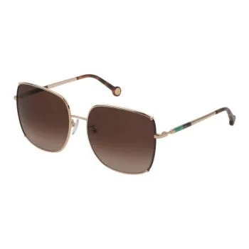 CarolinaHerrera Metal Square Sunglasses Women's Pink