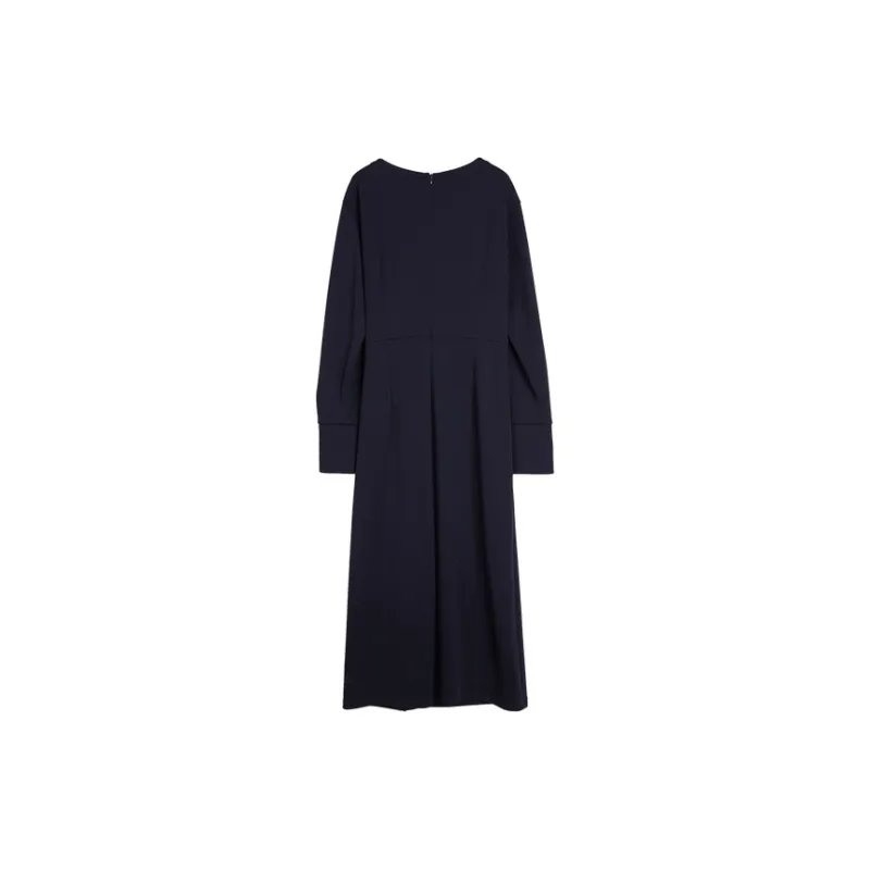 ELLE Long Sleeved Dresses Women's Navy Blue-1