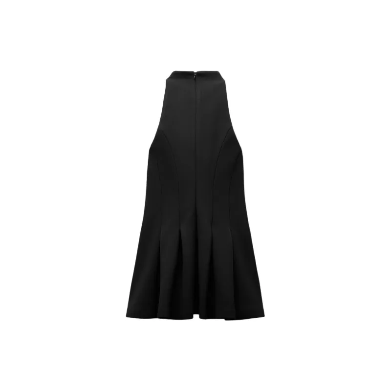 ZARA Sleeveless Dress Women's Black-1