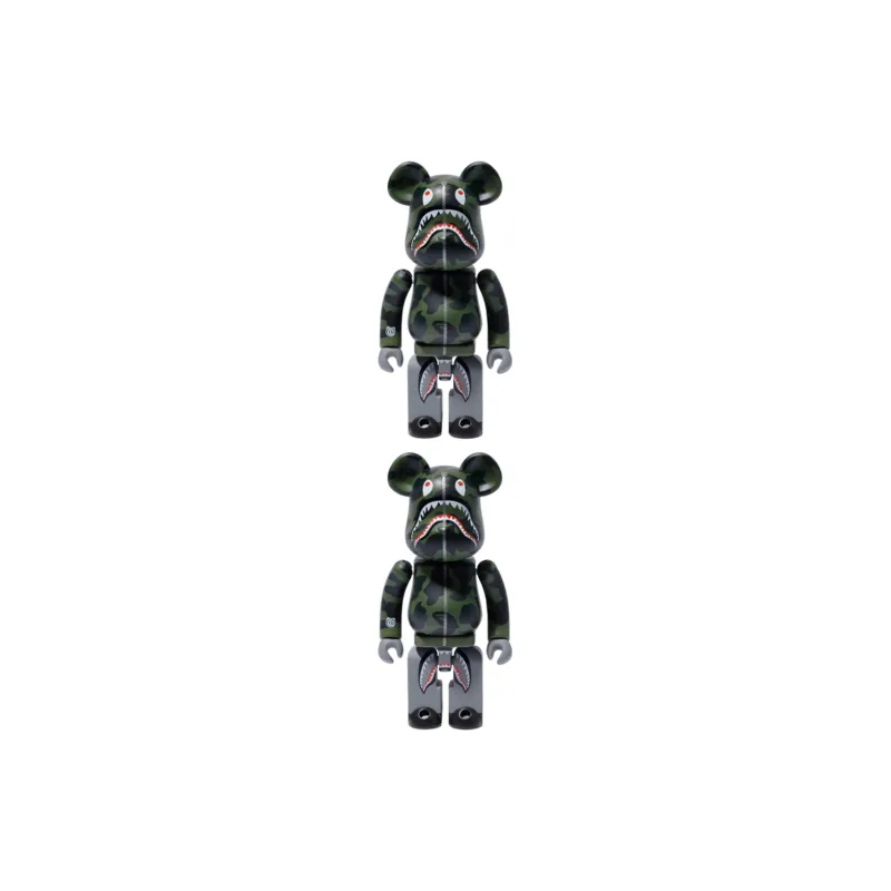 BE@RBRICK X Medicom 1st Camo Shark Superalloy Chogokin BE@RBRICK Green-2