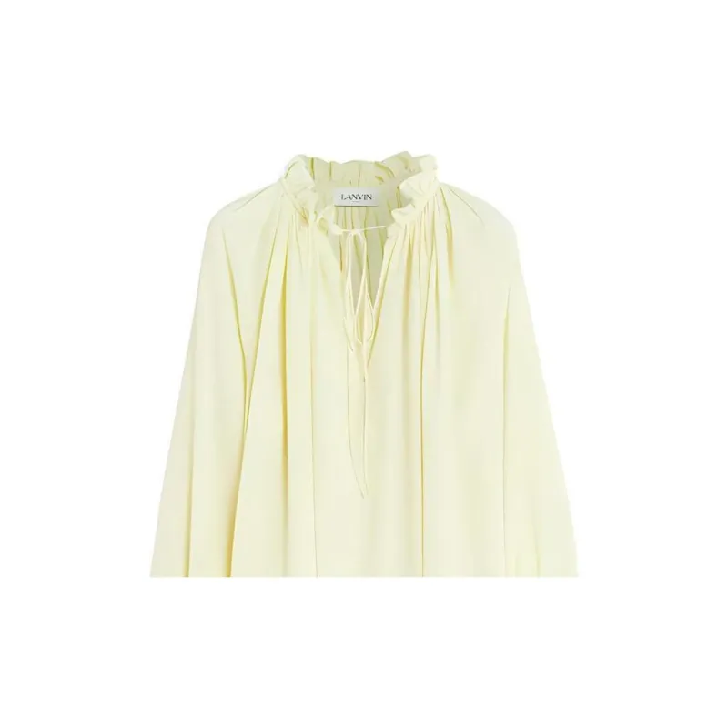 Lanvin Pleated Long Sleeved Blouse-3