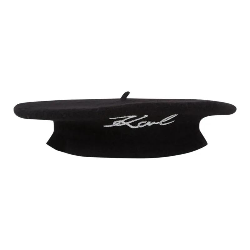 KARL LAGERFELD / Karl Lagerfeld Jeans Signature Wool Beret-0