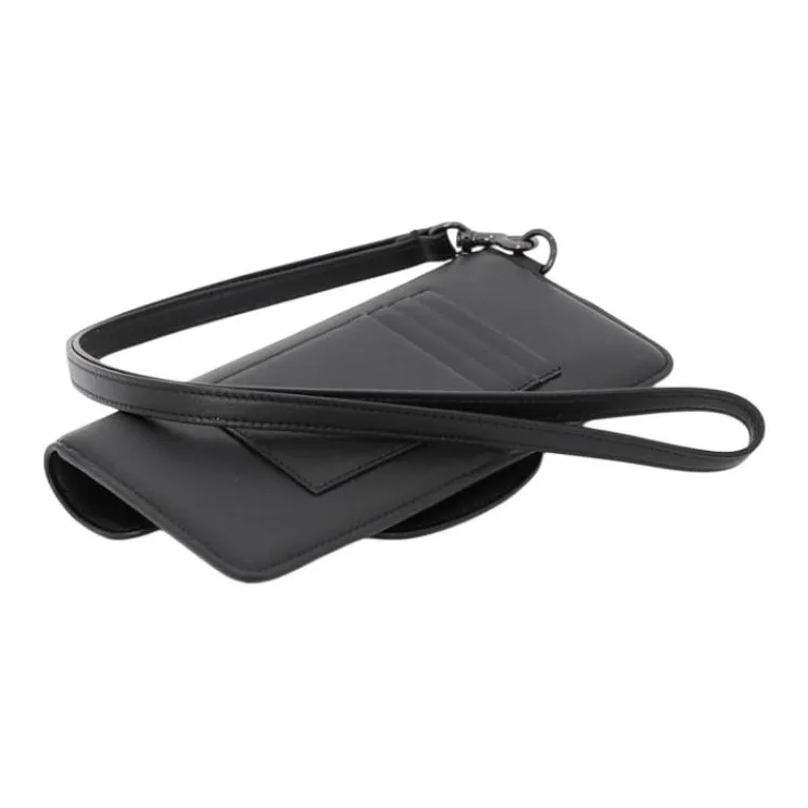Valentino Leather Clutch Women's Black-4