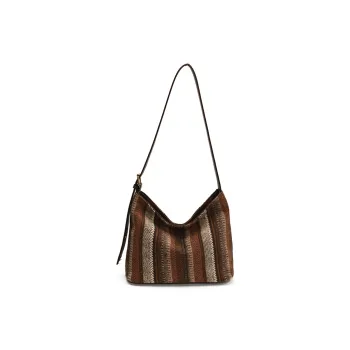 LUVISTRUE PC Shoulder Bag Crossbody Bag Tote Regular Women's Coffee/Pink/Brown/Plaid Coffee