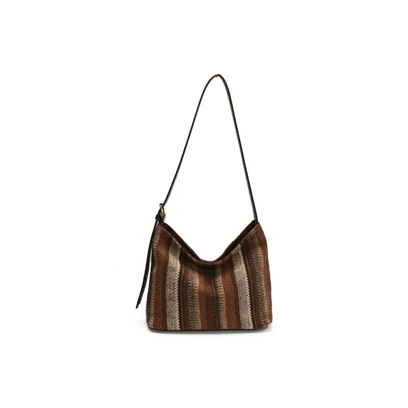 LUVISTRUE PC Shoulder Bag Crossbody Bag Tote Regular Women's Coffee/Pink/Brown/Plaid Coffee-0