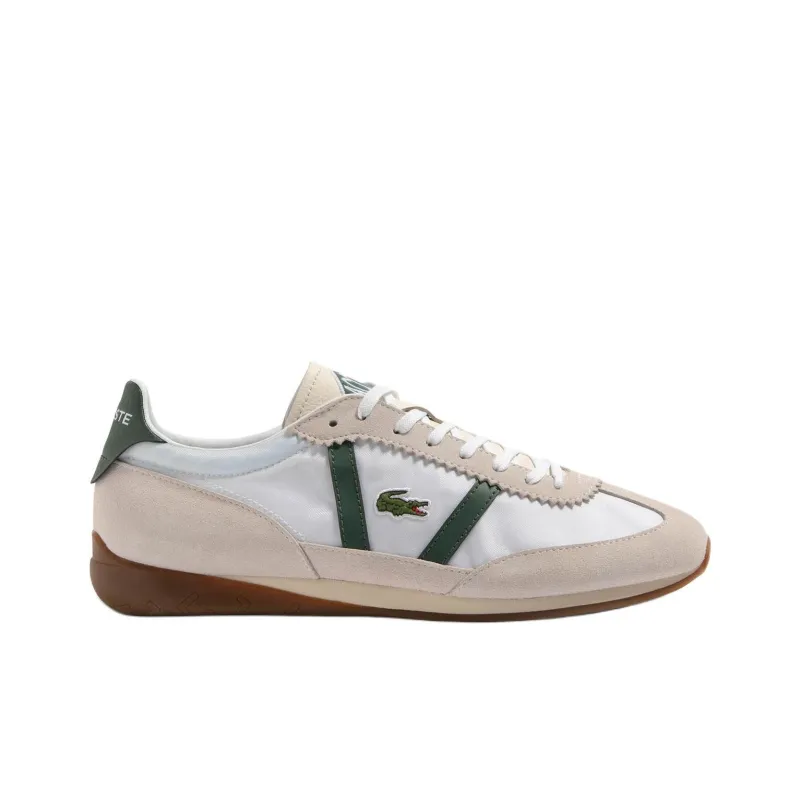 LACOSTE Low Pro Vintage Low-Top Casual Shoes Men's White Green-1