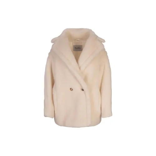 MaxMara Olga Double-Breasted Teddy Coat