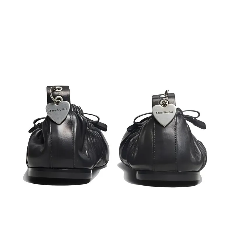 Acne Studios Leather Ballerina Shoes-4