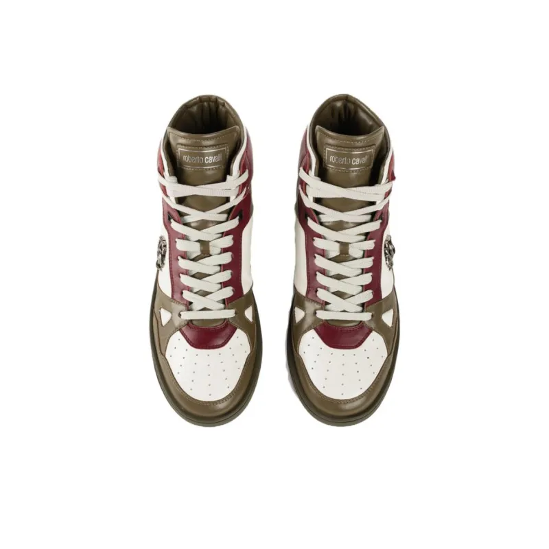 Roberto Cavalli Skateboard Shoes Men's Green-4