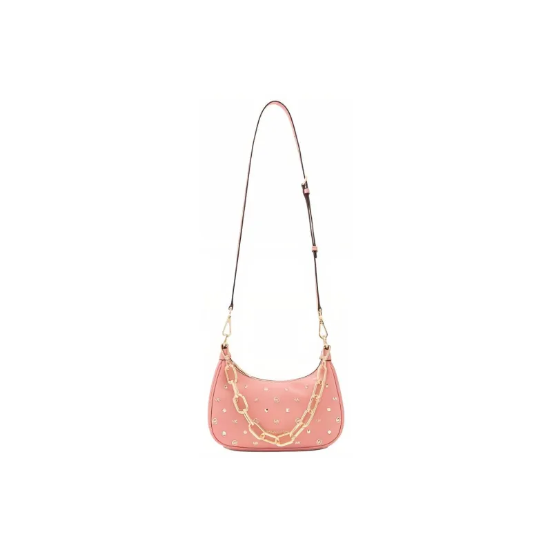 MICHAEL KORS Leather Portable Crossbody Bag Shoulder Bag Women's Pink-0