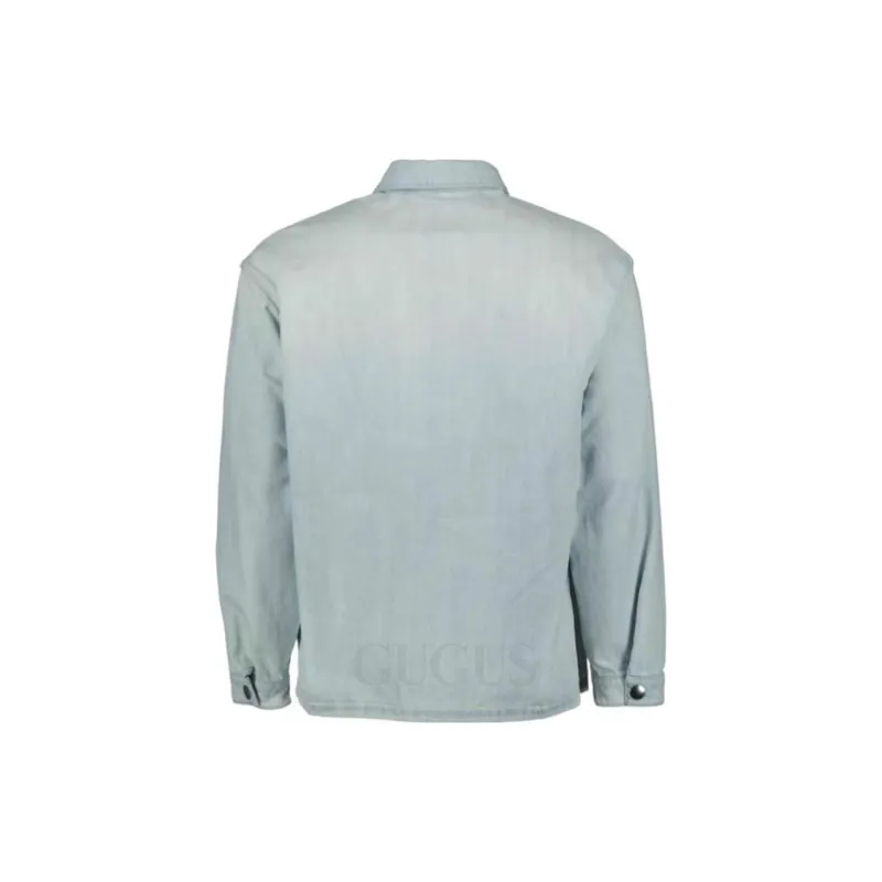 PRADA Denim Jackets Men Light Blue-1