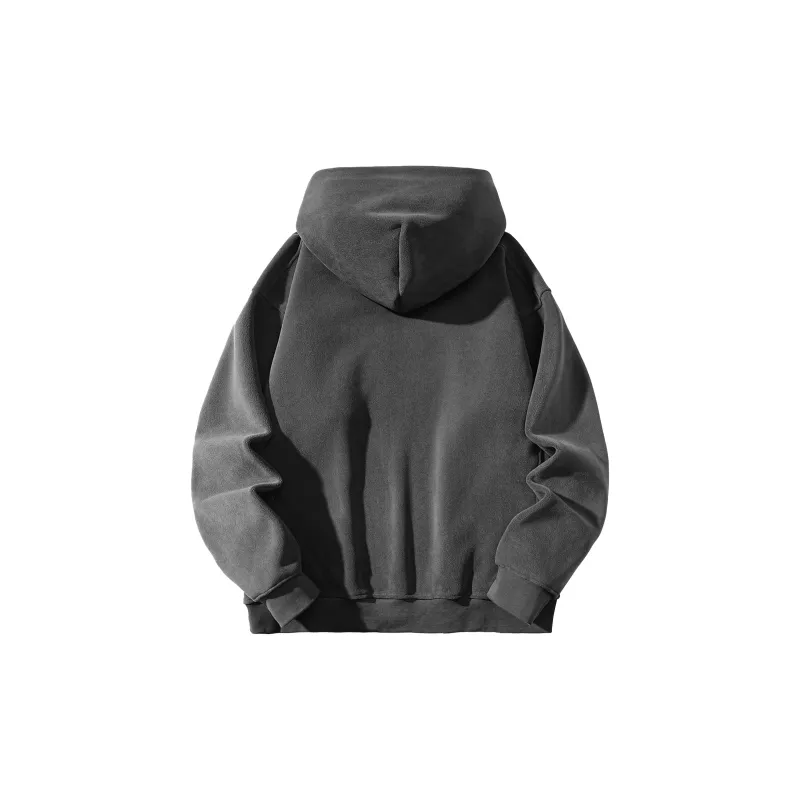 ZMOH Plain Net Series Hoodie Unisex Couple's-7