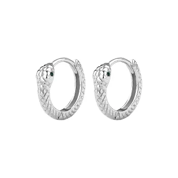 SINO GEM 999 Fine Silver Earrings Women's