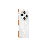 White Base Orange Edge
