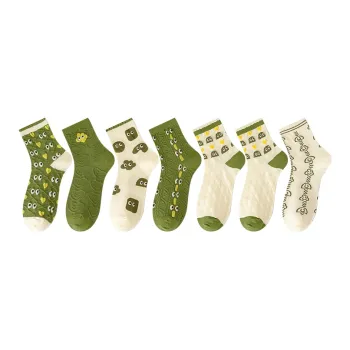 Lan Miao Mid-Calf Socks Women's 7 Pack