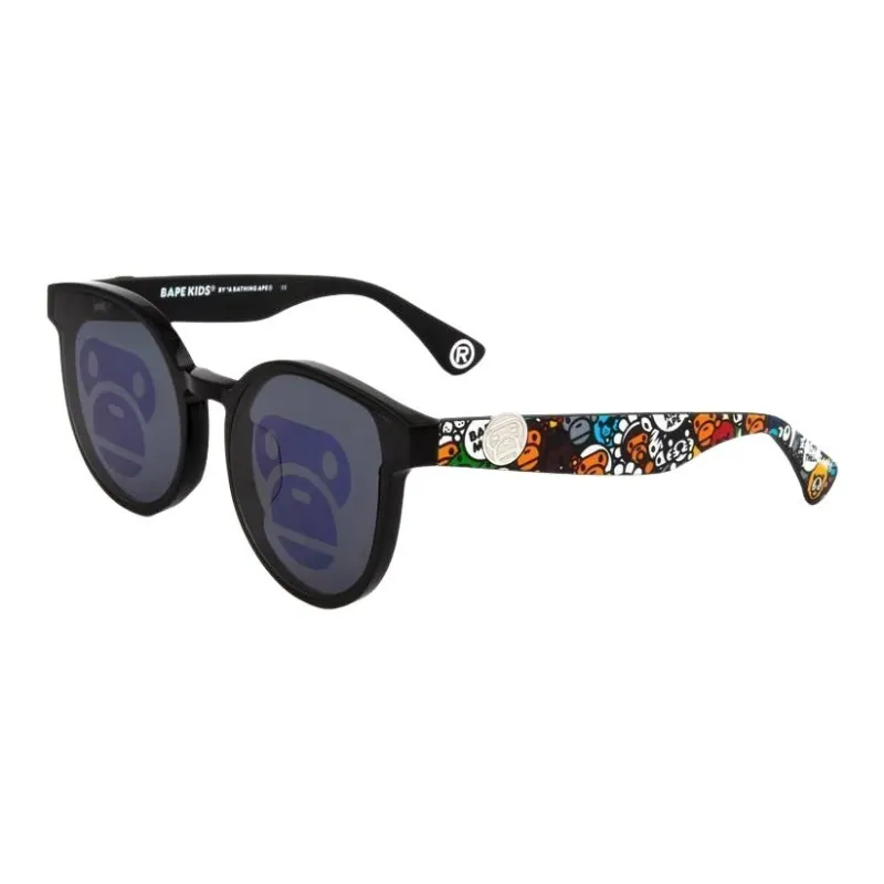 A BATHING APE Plate Frame Irregular Shape Sunglasses Kids' Multicolor-5