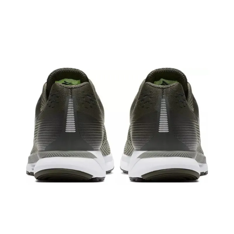 Nike Air Zoom Pegasus 34 Anti Slip Wear Resistant Low Top Casual Running Shoes Men's Green Black-4