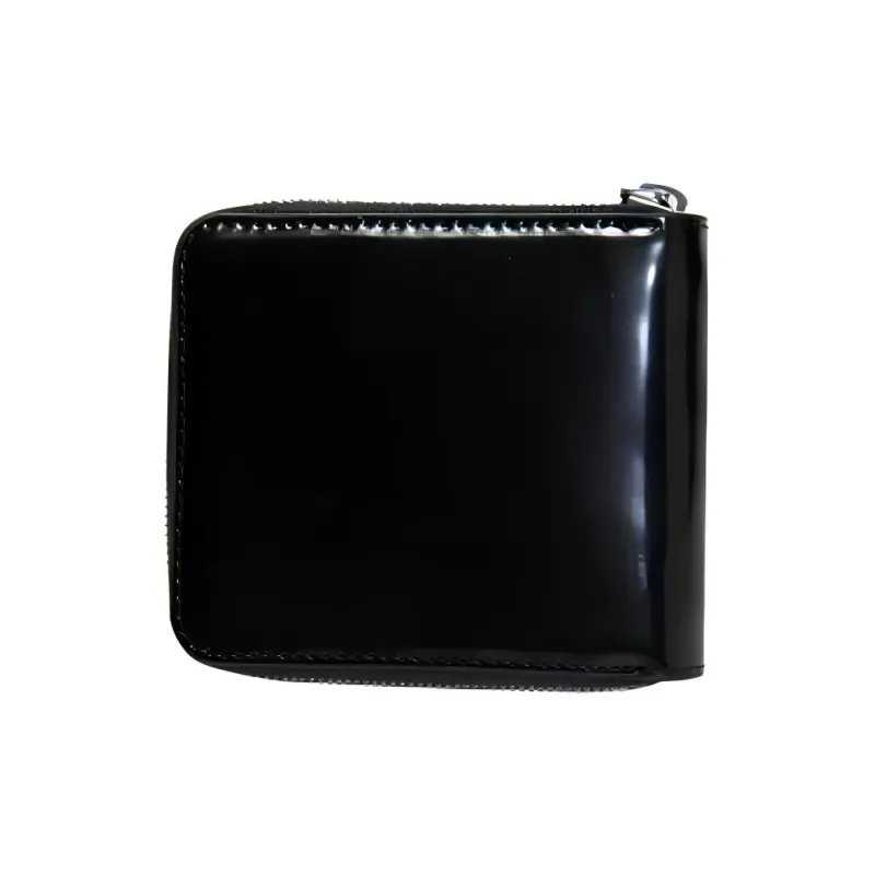 DIESEL Smooth Cow Leather Wallet Extra Small Men's Black-4