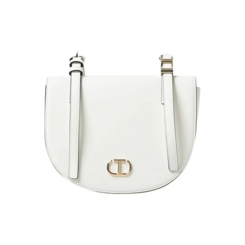 TWINSET MILANO Polyurethane Shoulder Bag Women's Cream-0