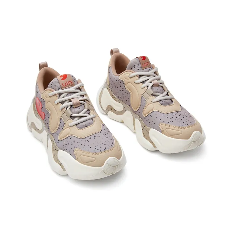 U.IN Painted Travel Shoes Low Top Chunky Sneakers Unisex-9