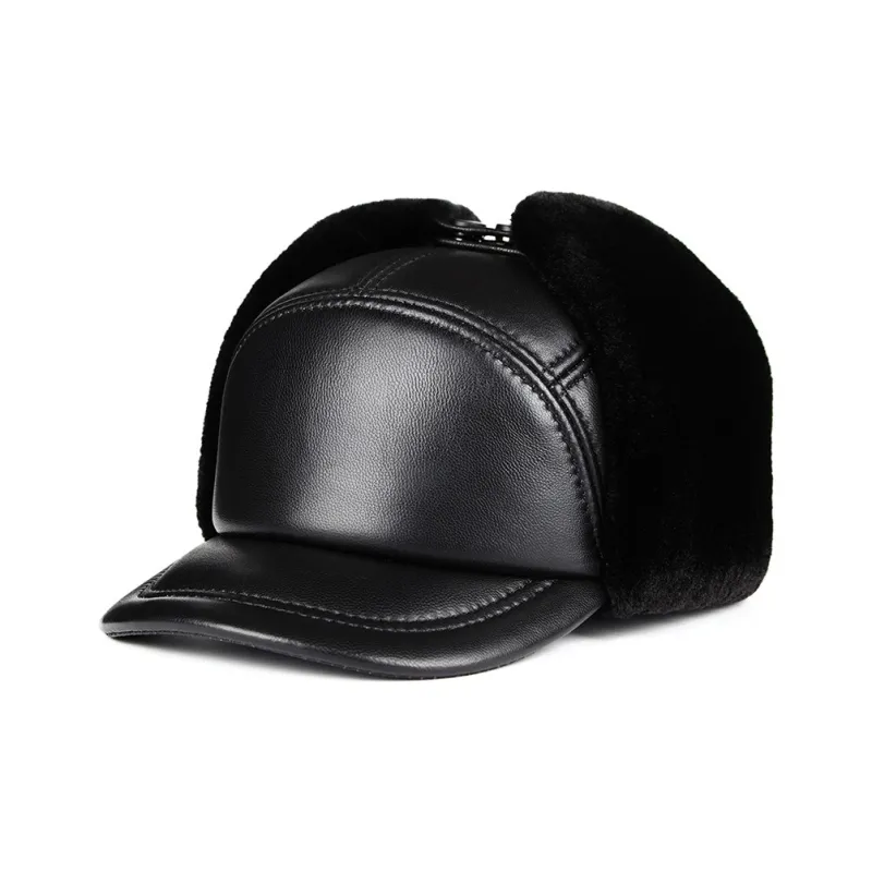 BANDICOOT Cow Leather Trapper Hats Men's-9
