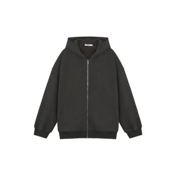 Bodydream Fall Knitted Fabric Cardigan Loose Fit Hooded Jacket Unisex