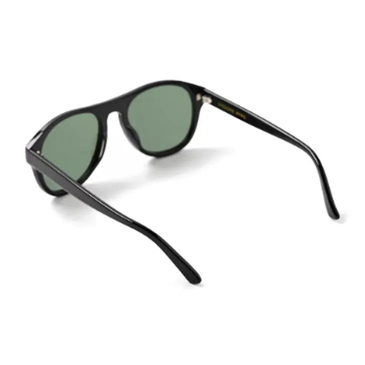 ZARA Acetate Ethyl Fiber Oval Sunglasses Men's Black-2