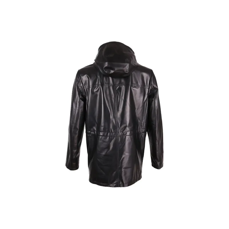 PRADA Leather Jackets Men Black-1