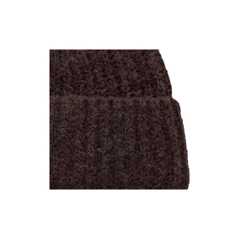 COS Alpaca Wool Polyester Elastane Beanies Men's Brown-2