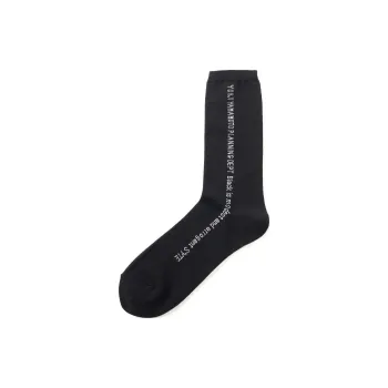 Yohji Yamamoto Knee-High Socks Unisex 1 Pack Black