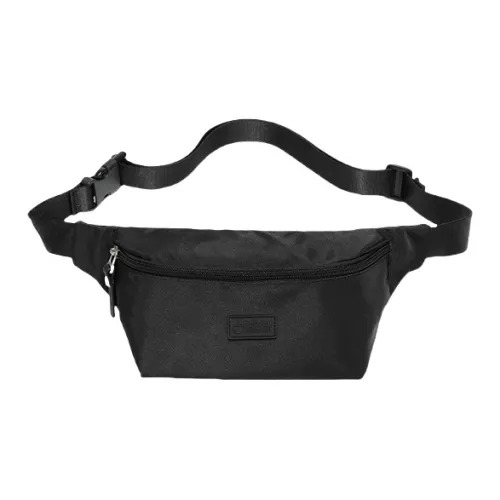 FOUVOR Water Repellent Fabric Crossbody Bag Regular Unisex Black