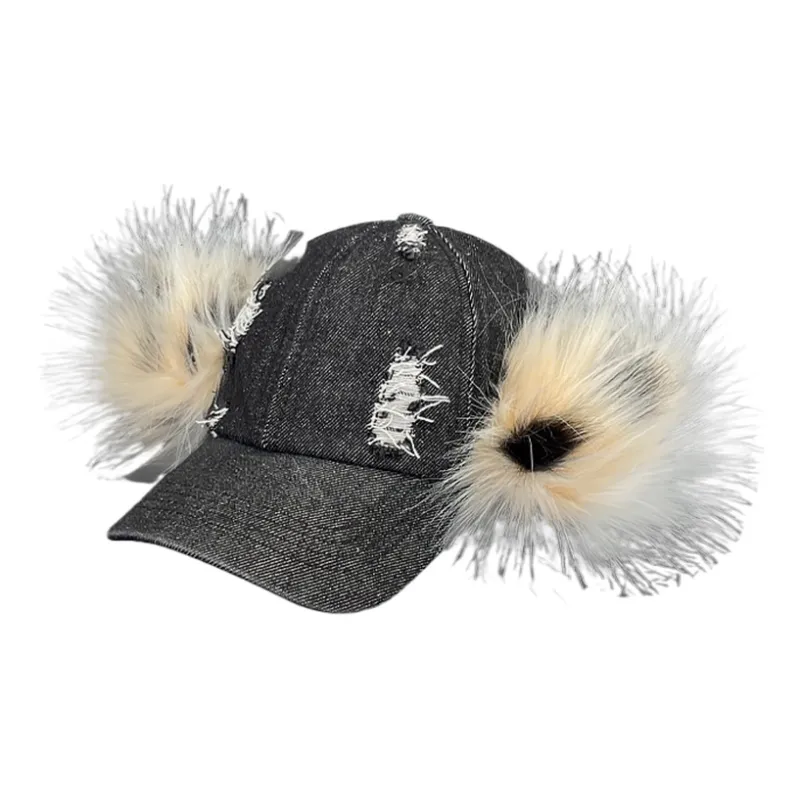 SLEEPYWALK Denim Baseball Caps Unisex-1