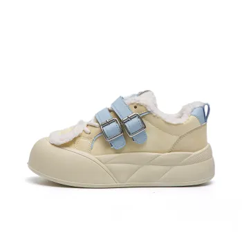 TUOPIN Warm Wear Resistant Lightweight Slip Resistant Low Top Skateboard Shoes Women's