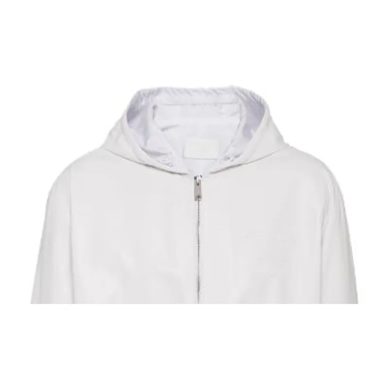 PRADA Nappa Hooded Leather Jacket-3