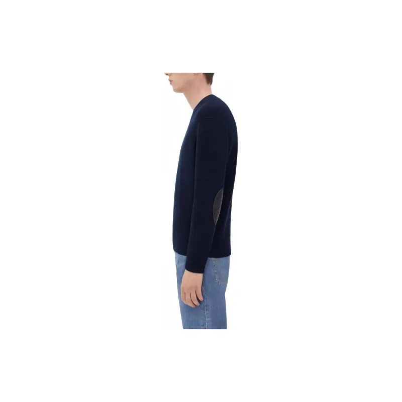Bottega Veneta Intrecciato Leather Patch Jumper-2