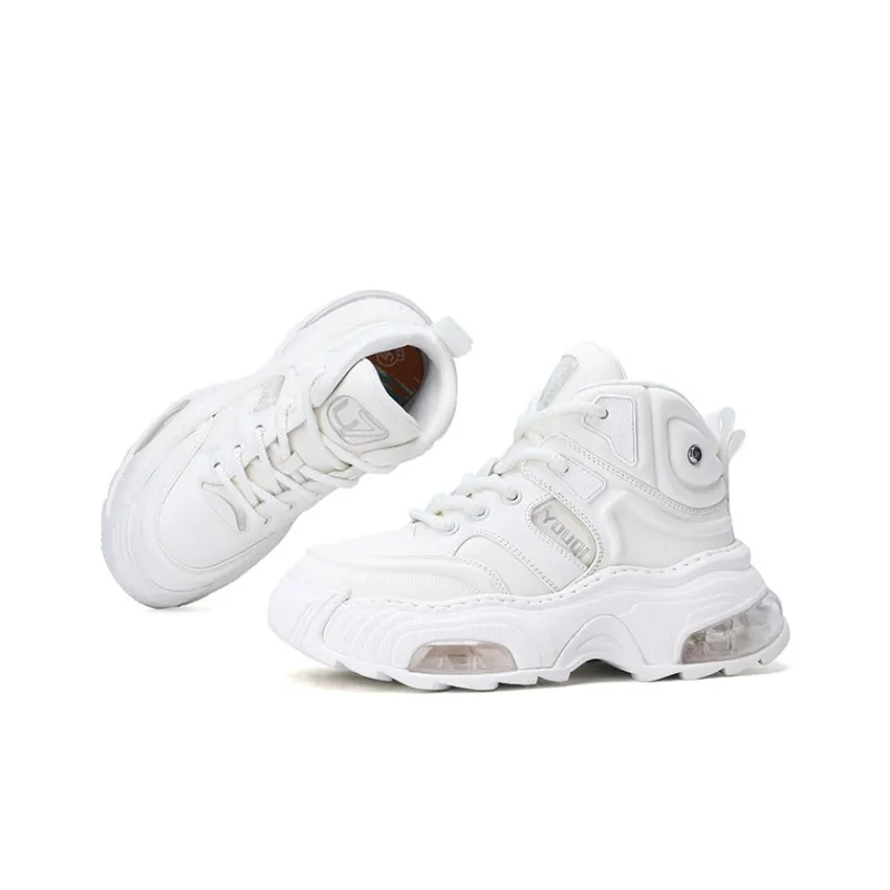 U7 High Top Chunky Sneakers Men's White-1